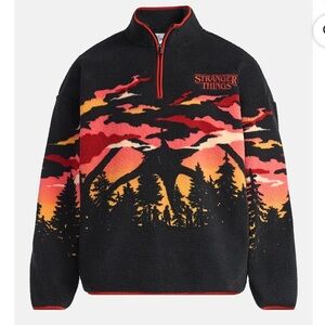 Stranger Things Men’s Quarter Zip Pullover